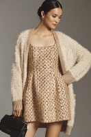 By Anthropologie Tinsel Varsity Cardigan Sweater