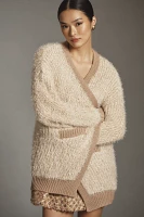 By Anthropologie Tinsel Varsity Cardigan Sweater