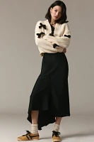 The Alicia 3D Bow Cropped Cardigan Sweater by Maeve