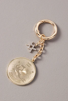 Zodiac Pressed Coin Bag Charm