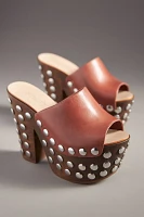 Schutz Raviena Studded Platform Mules