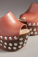 Schutz Raviena Studded Platform Mules