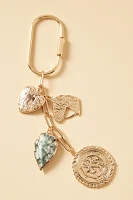 Brass & Stone Bag Charm