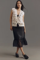 Maeve Rosette Knit Vest