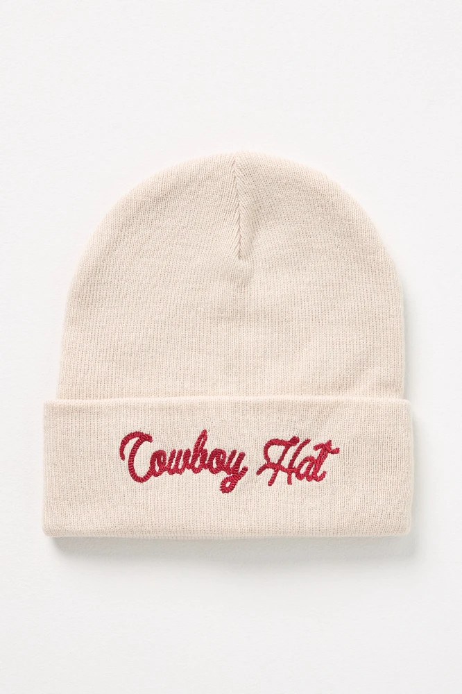 Worn/West Cowboy Hat Beanie