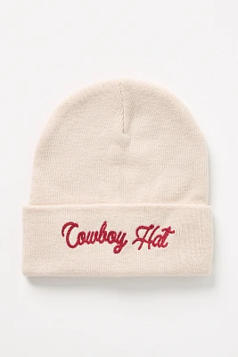 Worn/West Cowboy Hat Beanie