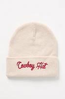 Worn/West Cowboy Hat Beanie