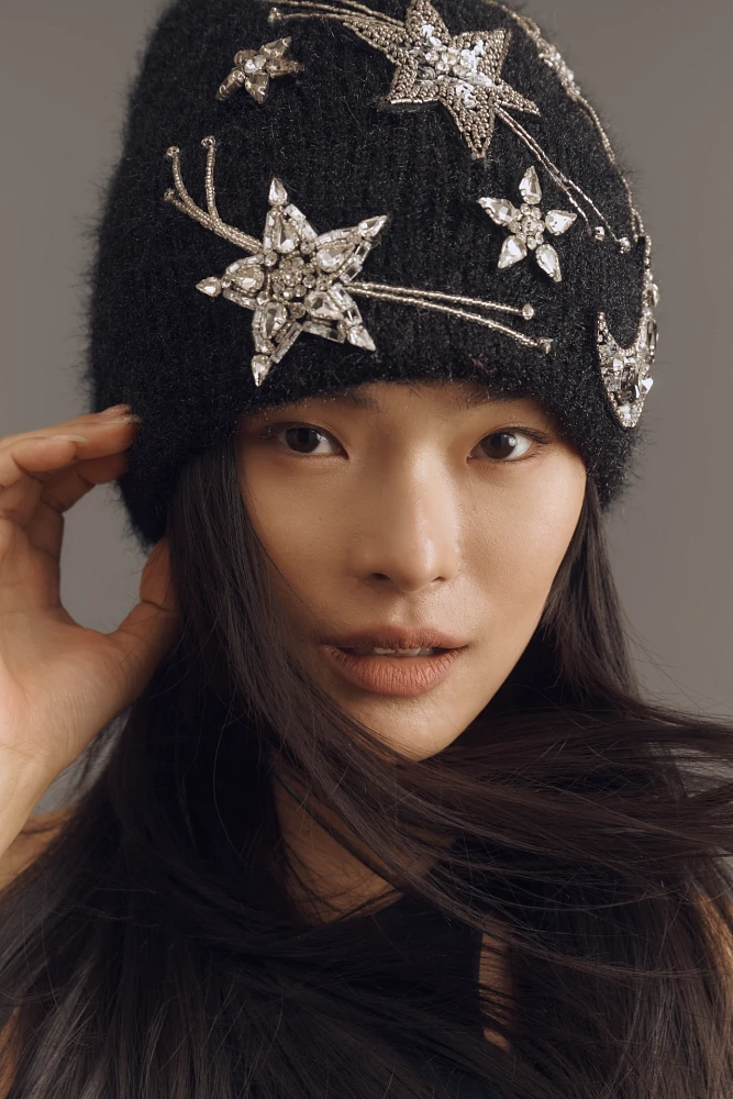 By Anthropologie Celestial Embellished Beanie