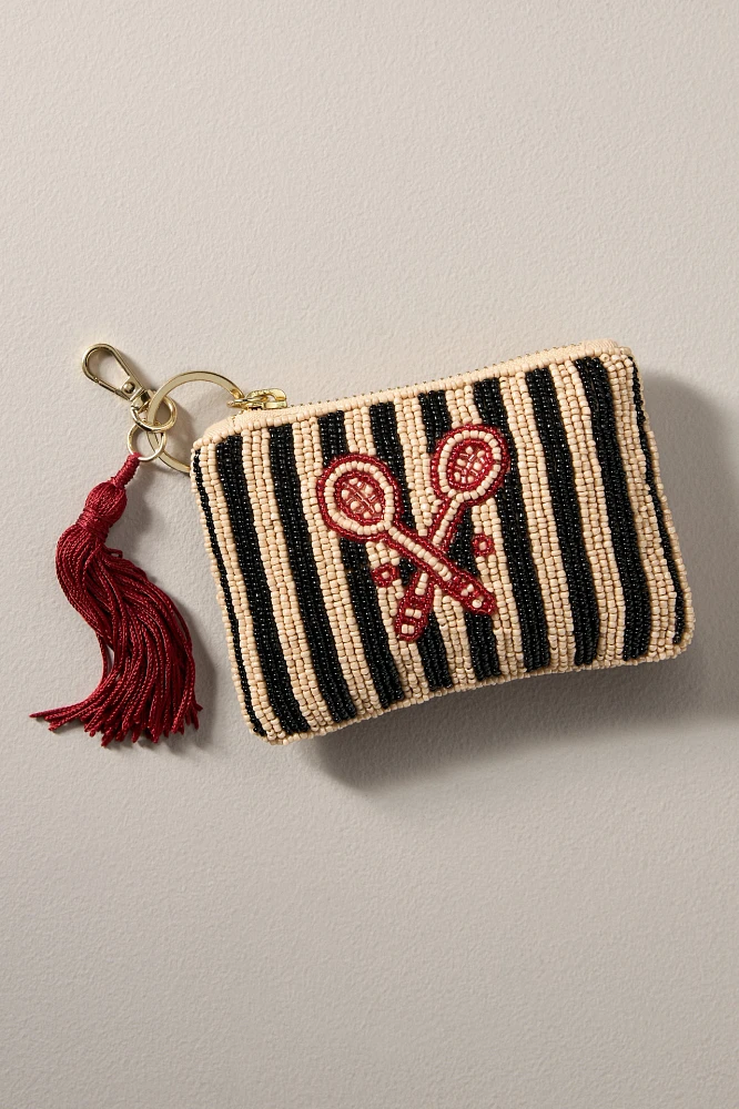 Beaded Coin Purse: Rackets Edition