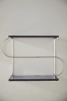 Milana Chrome and Acrylic Bar Shelf