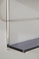 Milana Chrome and Acrylic Bar Shelf