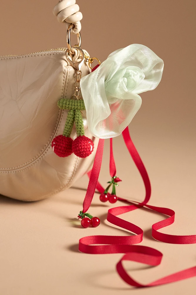 Room Shop Organza Rose Bag Charm