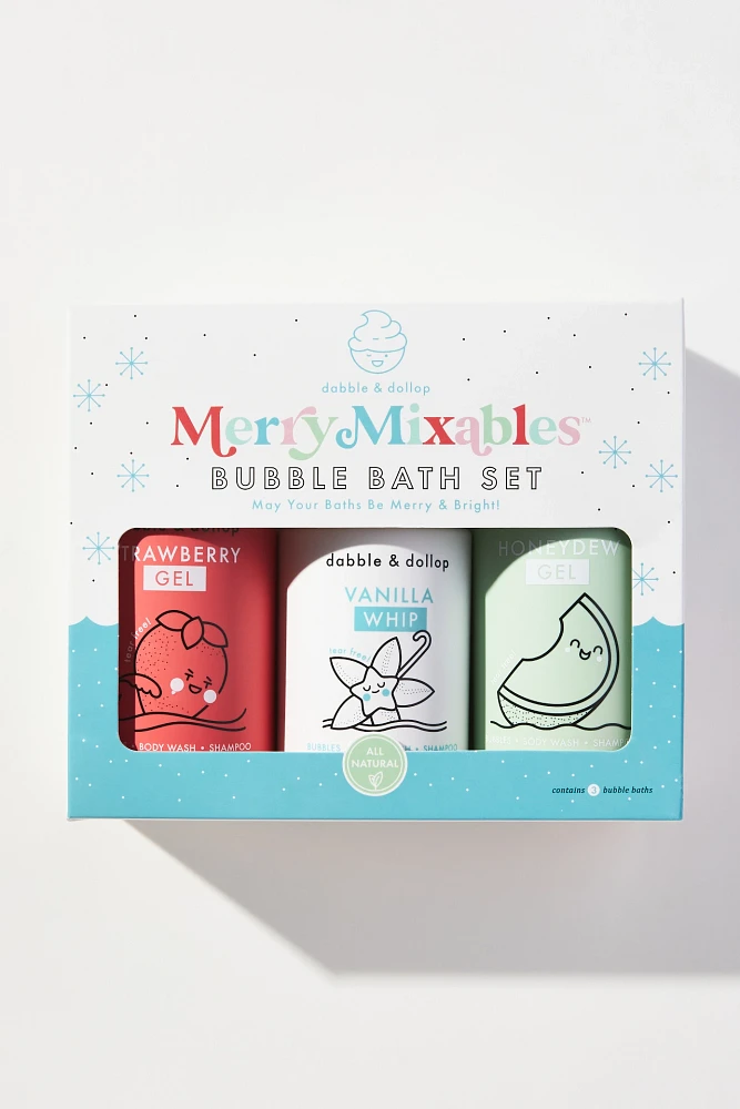 Dabble & Dollop Merry Mixables Bubble Bath Gift Set