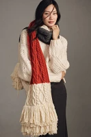 By Anthropologie Cable-Knit Ski Scarf