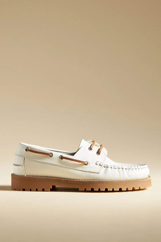 By Anthropologie Lug Boat Loafers
