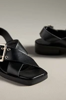 By Anthropologie Slingback Buckle Sandals