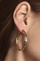 Textured Hoop Earrings