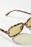 I-SEA Skinny Rectangle Tortoiseshell Sunglasses