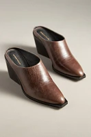 By Anthropologie Western Mule Heels