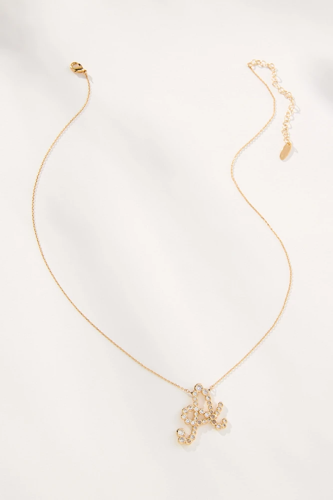 Lasso Monogram Necklace