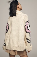 GOGO Sweaters Flower Sweater Jacket