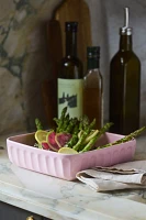 Amelie Latte Portuguese Stoneware Square Baking Dish