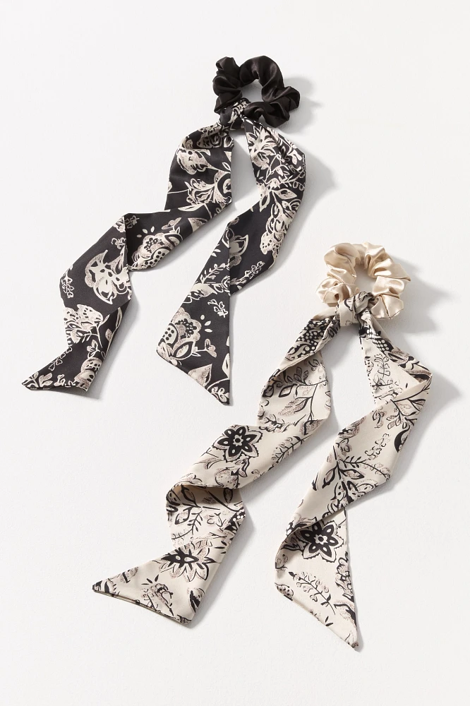 Printed Hair Scarf Scrunchie