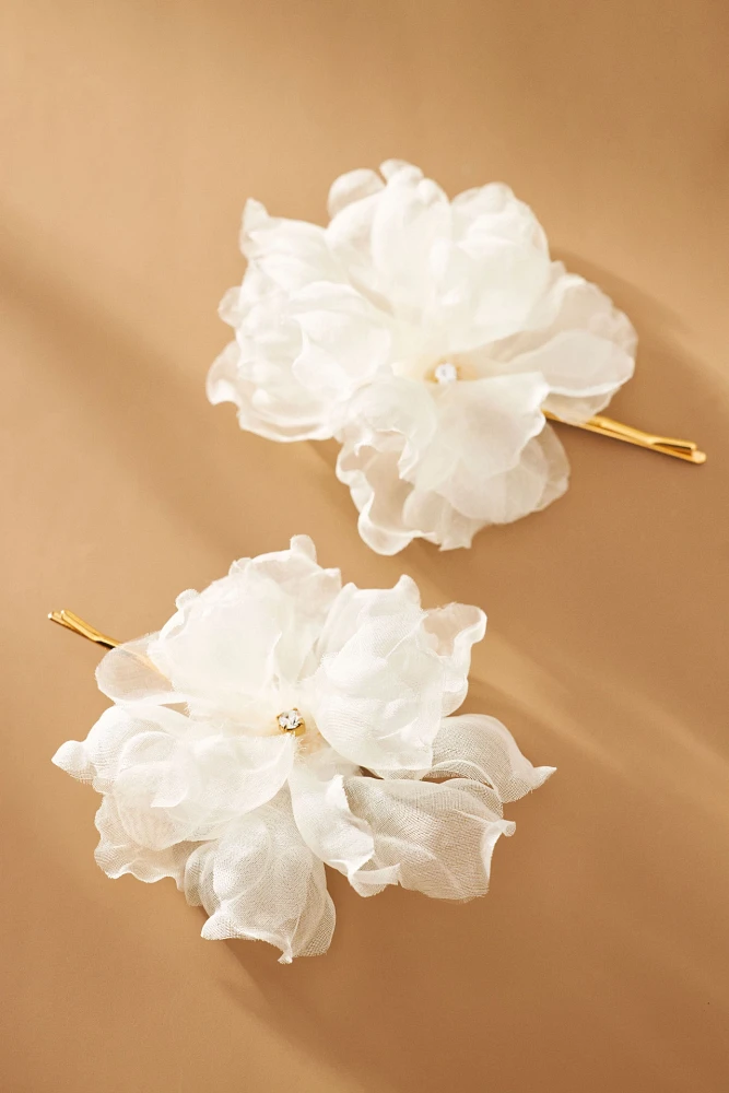 Twigs & Honey Silk Organza Pins, Set of 2