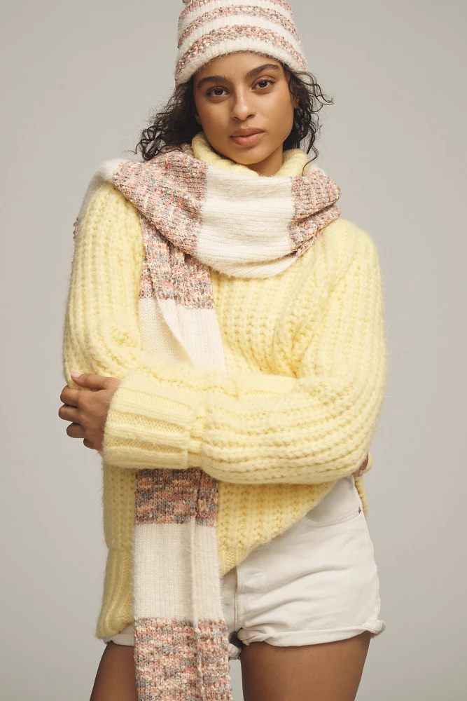 By Anthropologie Cozy Popcorn Scarf