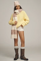 By Anthropologie Cozy Popcorn Scarf