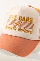 Worn/West Dive Bars and Acoustic Guitars Trucker Hat