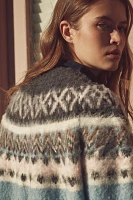 Pilcro Fair Isle Cardigan Sweater