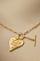 Not My First Rodeo Heart Charm Necklace