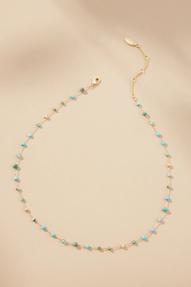 Mixed Bead Dainty Necklace