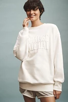 BRIDEMERCH Marriage Material Oversized Crew-Neck Sweatshirt