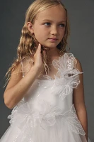 Princess Daliana 3D Floral Flower Girl Dress