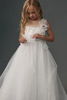 Princess Daliana 3D Floral Flower Girl Dress