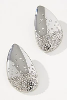 Oversized Crystal Teardrop Earrings