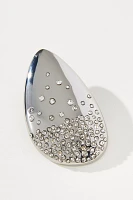 Oversized Crystal Teardrop Earrings