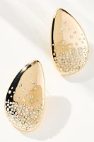 Oversized Crystal Teardrop Earrings