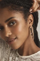 Triple Loop Slinky Drop Earrings