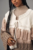 By Anthropologie Mixed-Knit Cardigan Sweater