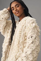 By Anthropologie Loopy Shine Cardigan Sweater