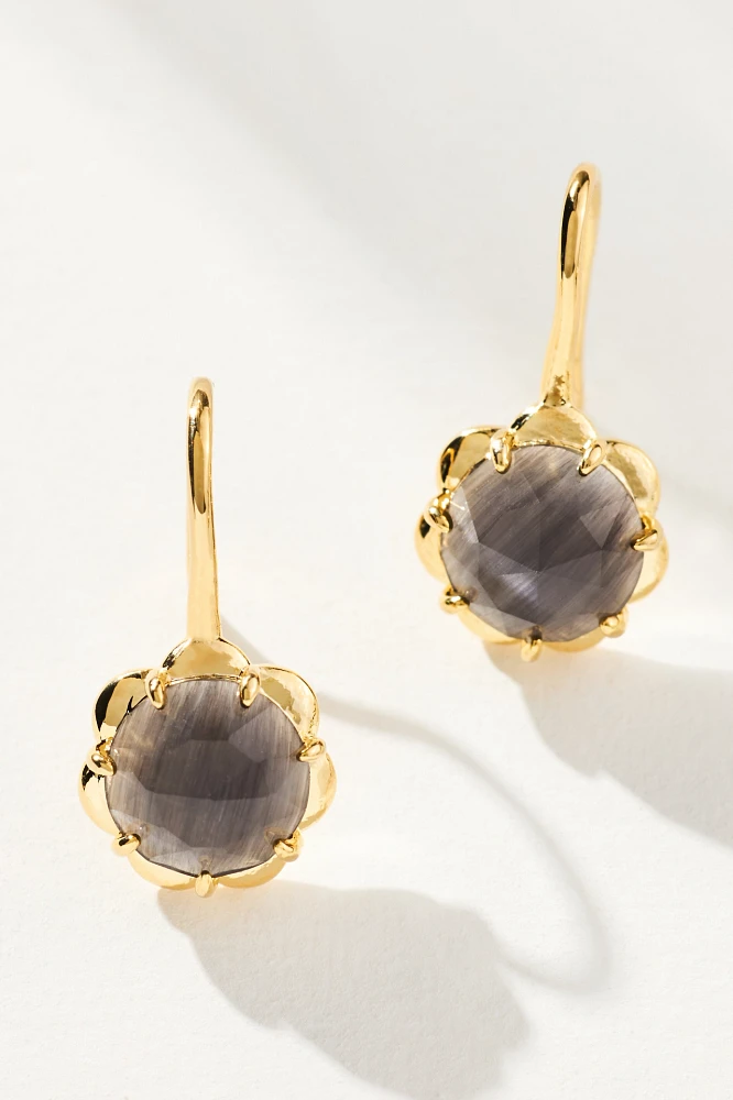 Glass Stone Drop Earrings