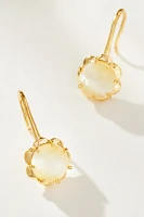 Glass Stone Drop Earrings