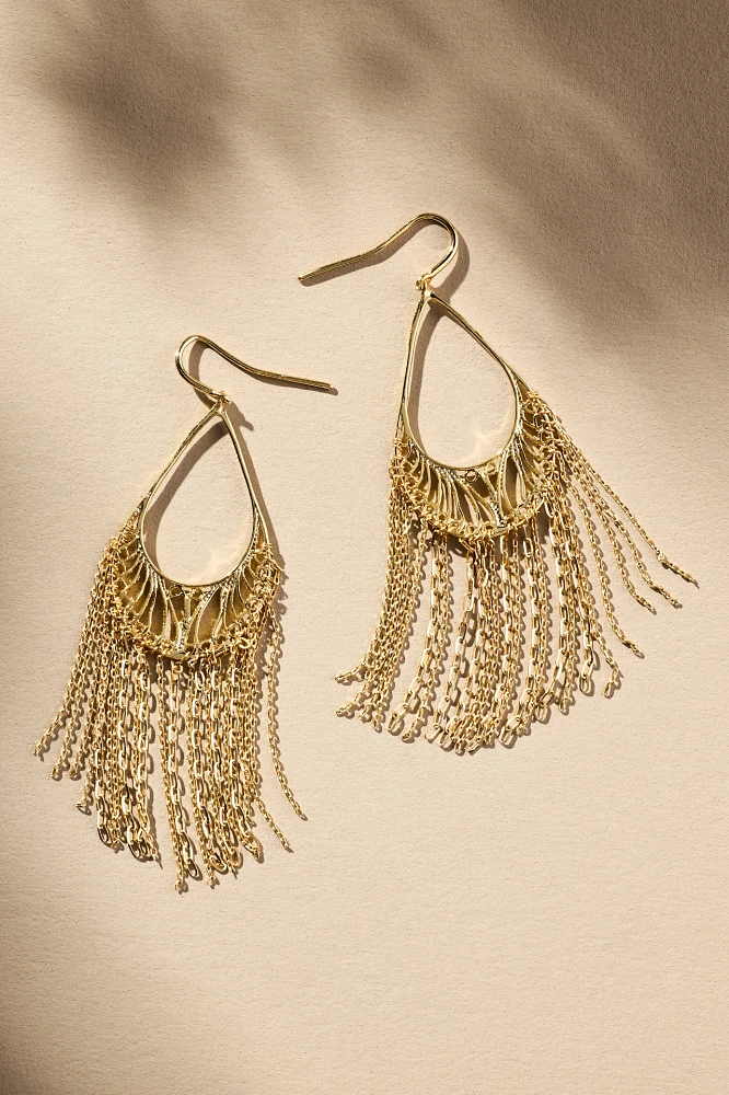 Western Fringe Drop Earrings