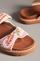 De Siena Beaded Slide Sandals