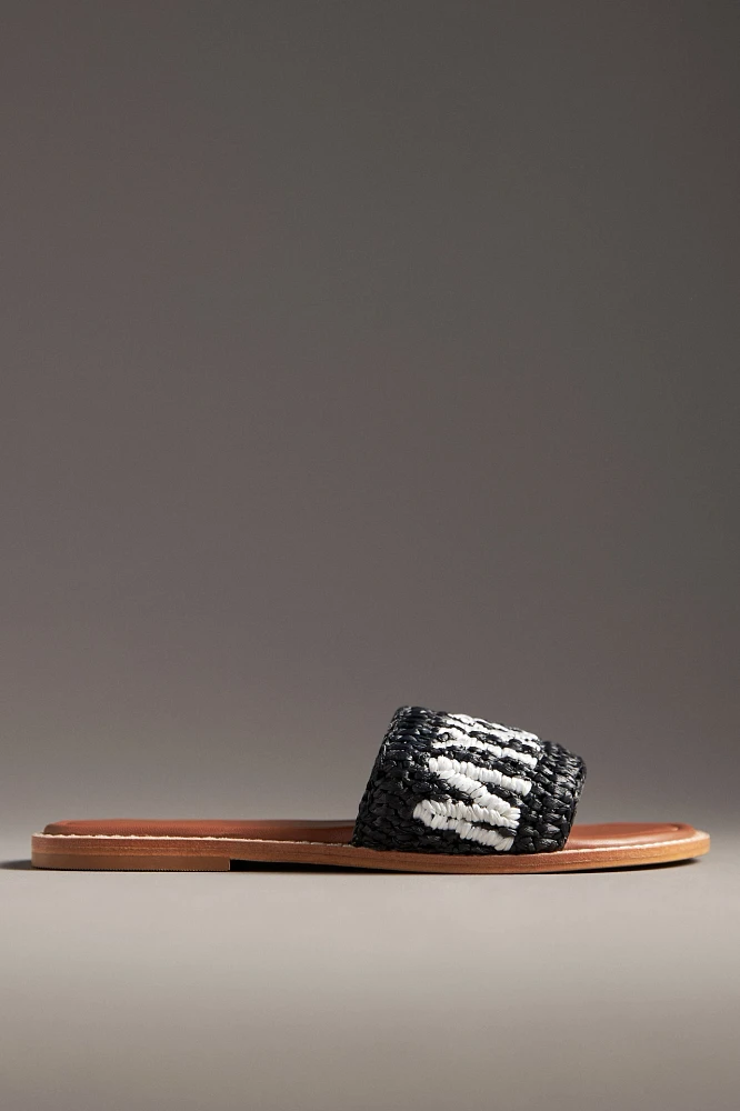 De Siena Destination Raffia Slide Sandals