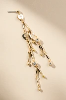 Branching Crystal Drop Earrings