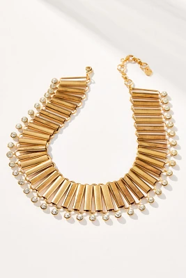 Crystal Fluted Collar Necklace